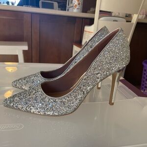 Sparkle Silver Heels